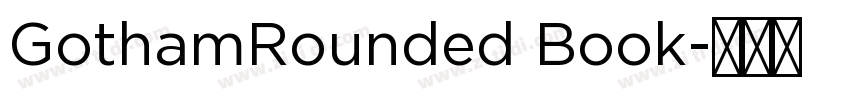 GothamRounded Book字体转换